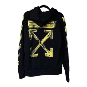 Off-White black and yellow hoodie PRICE IS FIRM